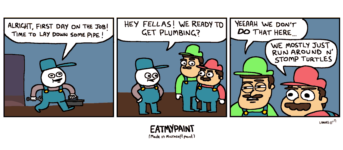 eatmypaint's tweet photo. Let's Plumb!

Bonus Panel 👉 https://t.co/iLU3XzIm3r https://t.co/SWcHoQWCKy