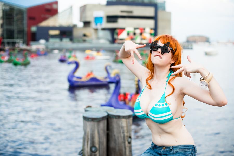 Nami (One Piece) timekskip cosplay