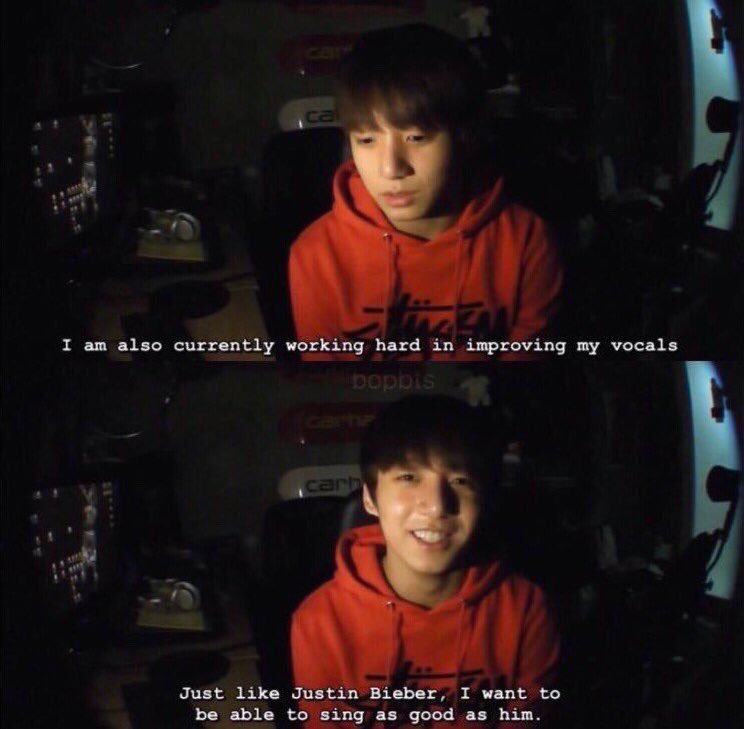 الكل يعرف ان بيلي ايليش معجبة كبيرة لجاستن وفنانها المفضل وكان نفسها تقابله وتتعاون معه بأغنية وفعلا...