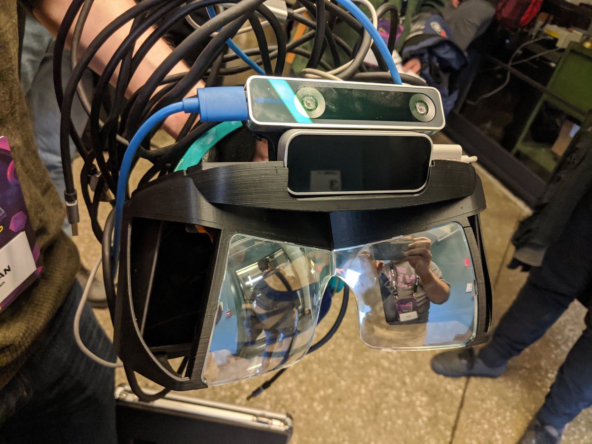 highrockstudios's tweet photo. Shout out to our own 3D/XR genius @BryanChrisBrown leading two workshops today at  @mitrealityhack about "Unreal Engine" and the other on an AR headset project he has been been working on. Find out more about his headset here. -->  https://t.co/24V99a3J4b #hackreality #ar #VR https://t.co/fuUi3XnFgx