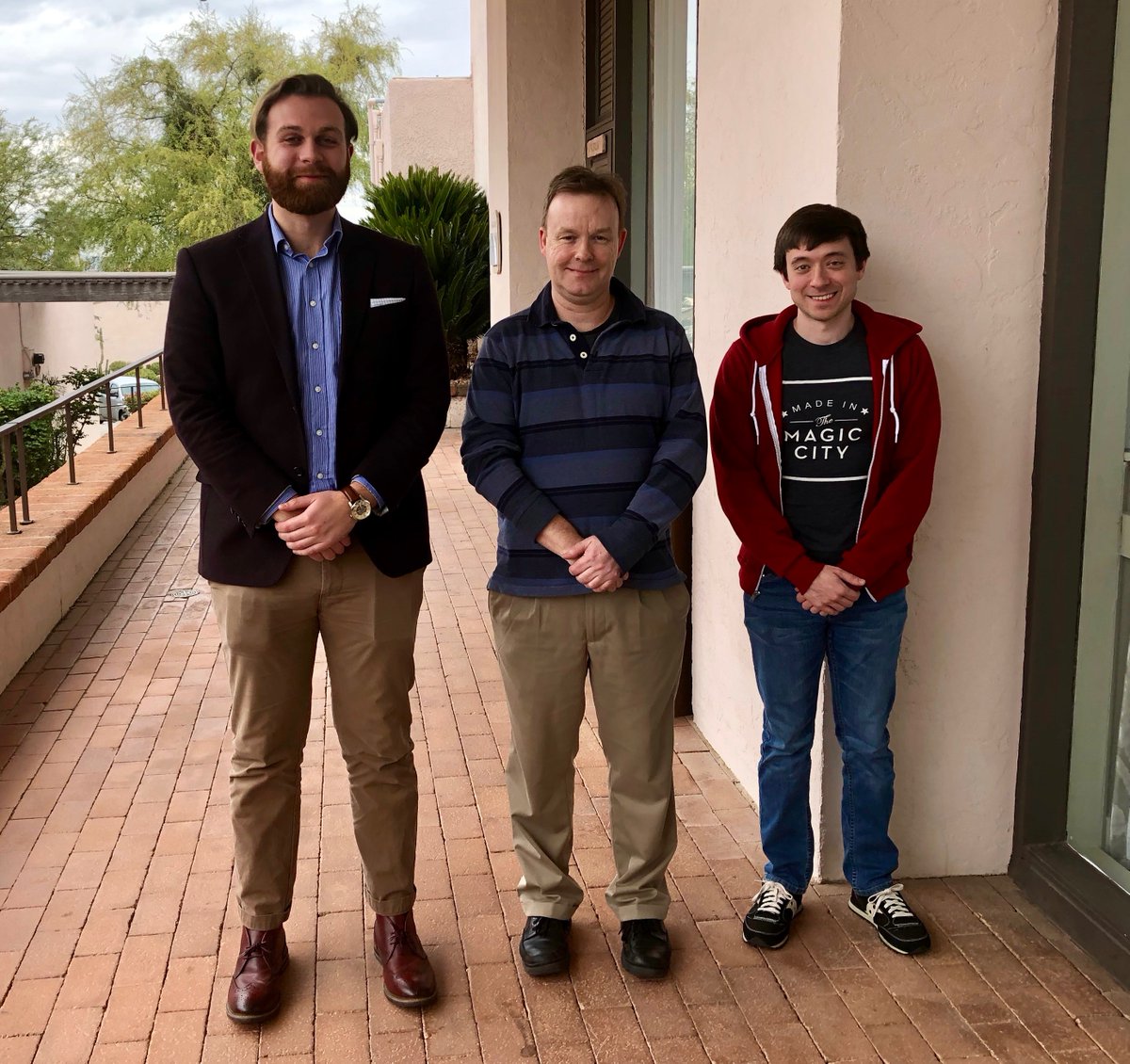 Congratulations to Alasdair Gent (@GTPhysics) on award of the 2019 Simon Swordy Outstanding VERITAS Contribution Award (grad. student) and Greg Richards (@UDphysics) on award of the 2019 Trevor Weekes Outstanding VERITAS Contribution Award (postdoc)! Well deserved!