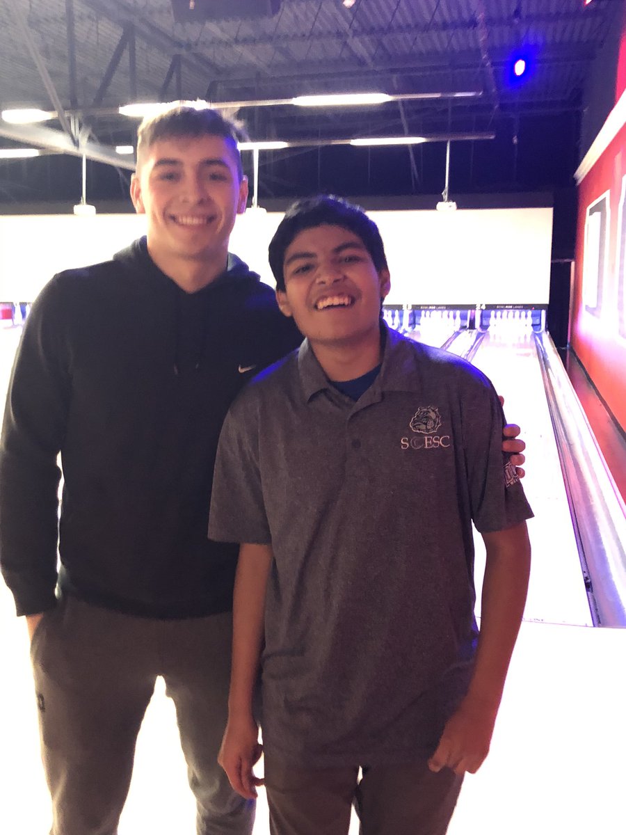 SkillsShs's tweet photo. A great match today with @ScescSports and @stibs42! Thanks to Unified Bowling alumni Joe @ciempola for visiting! SHS record moves to 4 - 0.  @SONewJersey @Ville_Sup @GFoleySHS @susancolacello #PlayUnified https://t.co/Rq3yPGxDGZ