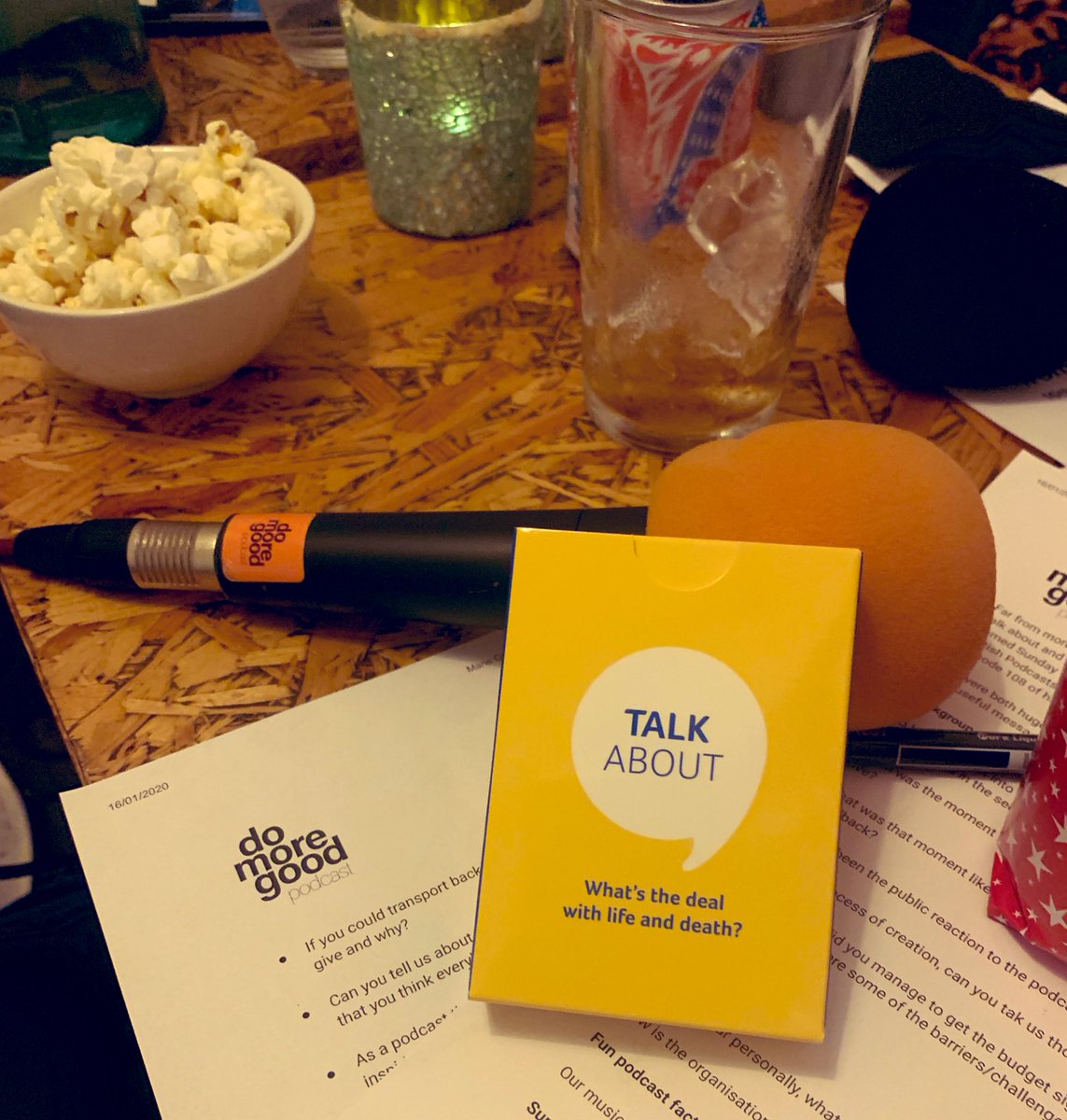 Gifts exchanged during this evening’s recording session. Thanks to our brilliant guests. Feels good to be back around the table <a href="/chapter_72/">Chapter 72</a> 🔥🔥 new episode released Tuesday 21 Jan 🔥🔥 #domoregood