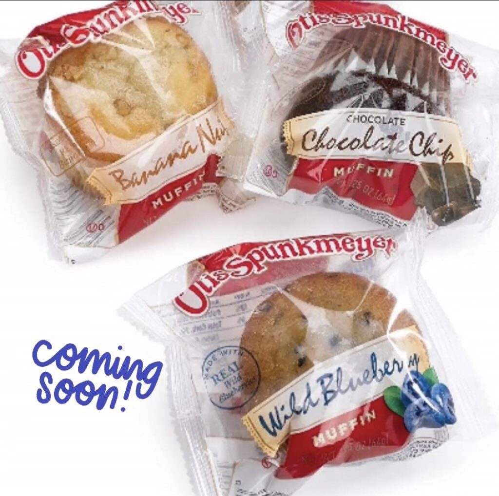 deca_north's tweet photo. Don’t have time to grab breakfast? Hungry for a snack? Don’t miss the new ICED HONEYBUNS in the Spirit Box now! Also, COMING SOON, look for the Otis Spunkmeyer muffins arriving next week! https://t.co/a2F66VxnpZ
