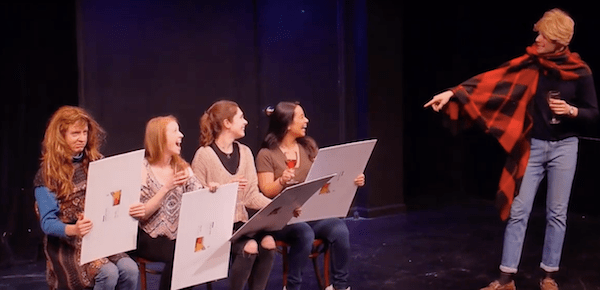 ComedyCake's tweet photo. Video Licks: Life Is A PEACH when The "Paint and Pinot" Class is in Session ft @timgirrbach &amp; more!
#UCBTNY #sketch #Maude #wine&amp;paintnight https://t.co/ijKczOfkUY https://t.co/GAzn0SF1oK