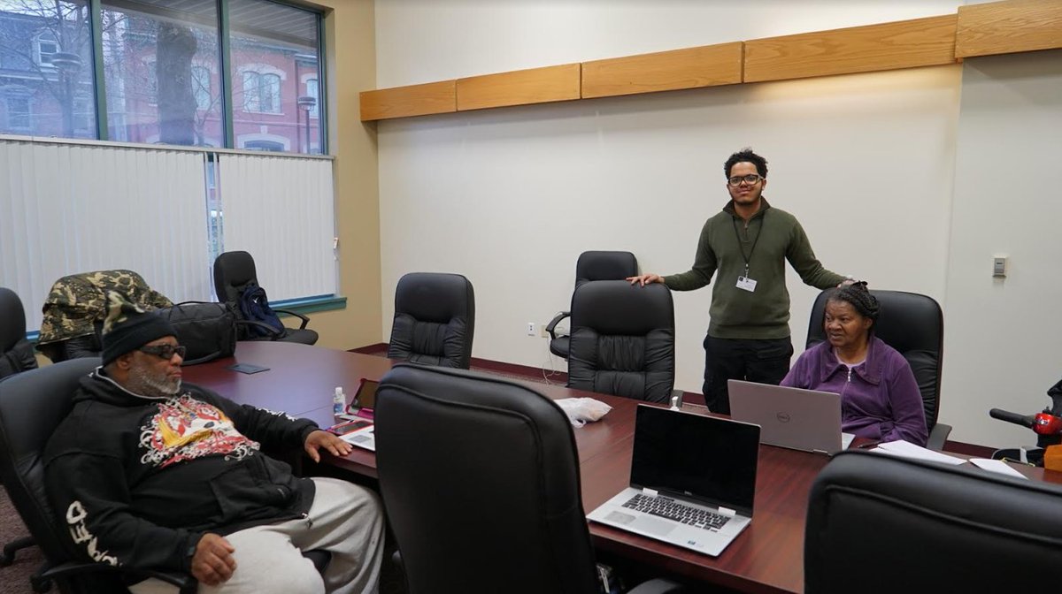 Thanks to our partnership with ConnectHomeUSA &amp; the National Network of Libraries of Medicine, our Mobile Lab helps residents gain the digital skills they need and access health info online. We're committed to improving digital &amp; health literacy in our communities
