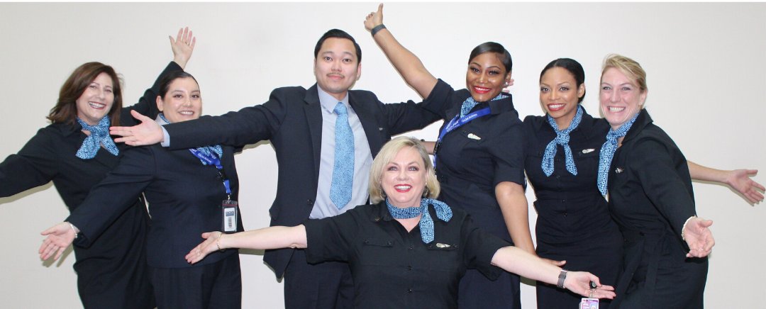 GoJet_Airlines's tweet photo. The excitement was evident for #FlyGoJet’s first flight attendant class of 2020. Congratulations to this wonderful group on earning their wings! https://t.co/MKyKmHYp8L