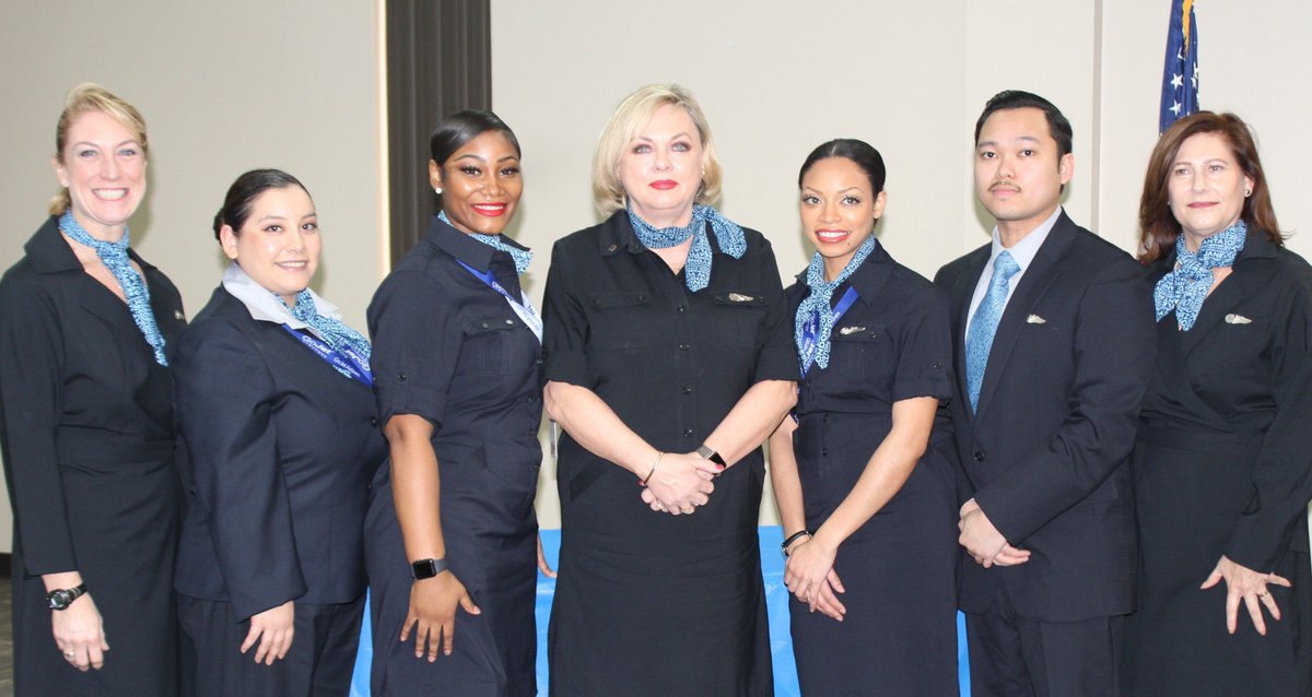 GoJet_Airlines's tweet photo. The excitement was evident for #FlyGoJet’s first flight attendant class of 2020. Congratulations to this wonderful group on earning their wings! https://t.co/MKyKmHYp8L