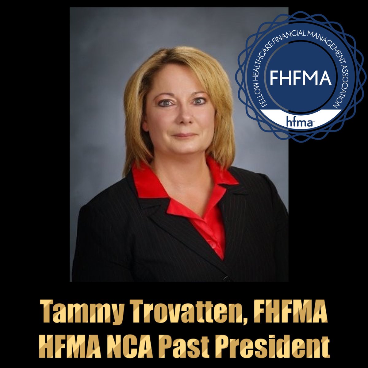 HFMA_NCA's tweet photo. 🎉🎉 Our #HFMANCA would like to congratulate @trovtams for achieving a Fellow of #HFMA #FHFMA #Certification!! https://t.co/J5UqWhLfm2