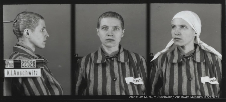 AuschwitzMuseum's tweet photo. 16 stycznia 1908 | W Nowogrodzie urodziła się Polka Genowefa Kłapkowska. 13 października 1942 r. została osadzona w #Auschwitz (nr obozowy 22528). Został wyzwolona 27 stycznia 1945 r. https://t.co/vlH4gVthXr