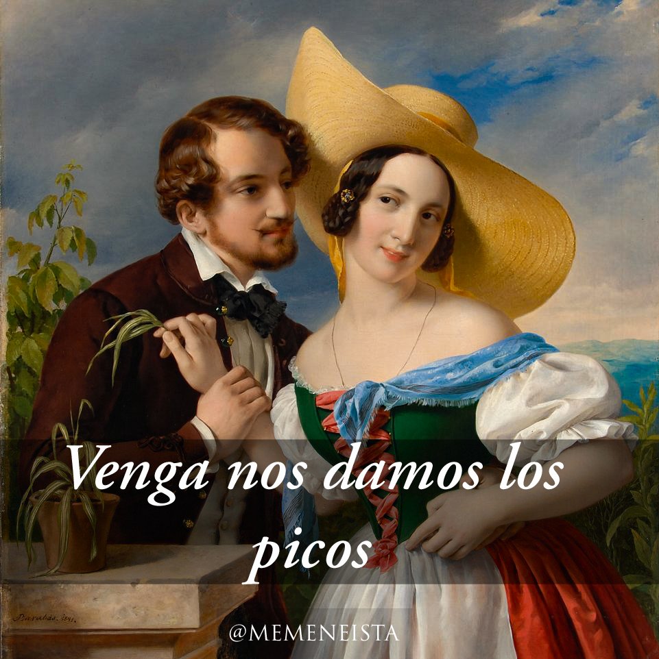 memeneista's tweet photo. 📜Título: Flirtation
👨‍🎨Autor: Miklós Barabás 🇭🇺
🕰Año: 1896
🏛Ubicación: Galería Nacional Húngara, Budapest 🇭🇺 #artmemes #memeart #memesinspanish #memesespañol #memeneista #memesart https://t.co/r1AXfqY457