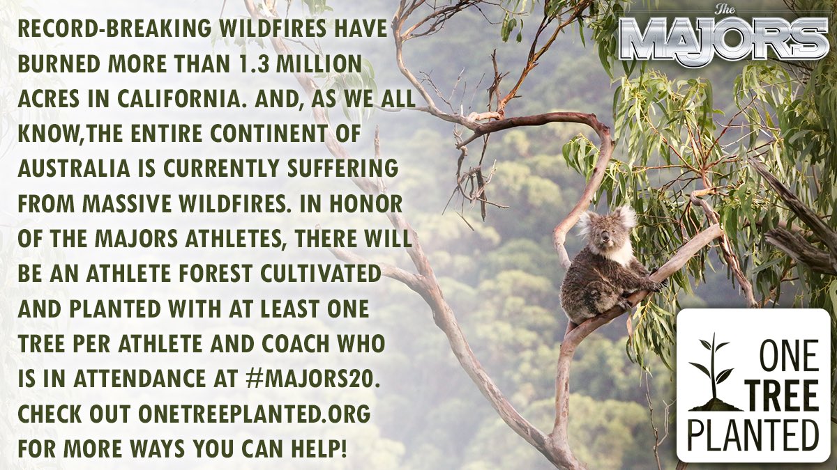 MAJORScheer's tweet photo. #MAJORS20 is all about CHOICES - making better choices individually, for our sport &amp; for our planet. Into the wknd, we want to share the positive impact all 875 athletes are helping us make.

Read ⬇️ to see the first of many ways we will make a MAJOR impact together this year🌱🌎 https://t.co/SJtBzP7jUa