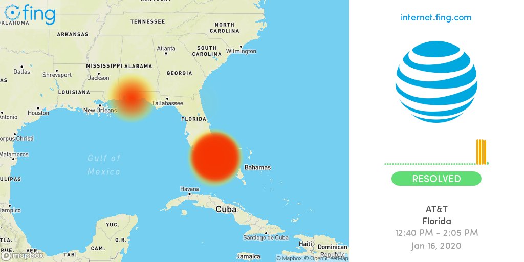 outagedetect's tweet photo. ✅ Moderate Internet #outage ended: #ATT in #Florida since 12:40 PM resolved after one hour, 25 min, impacting #PompanoBeach #FortLauderdale #DeerfieldBeach +4 areas

🇺🇸 Live map and analysis
👉 https://t.co/uPbOEyflBH

#attcares #ATTdown #ATToutage #ATTup https://t.co/IA19VCf0pn