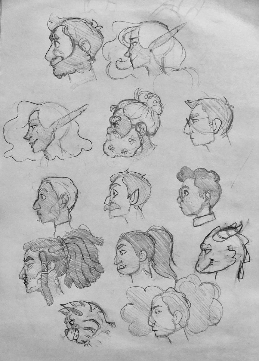 Also an assortment of sketchbook pages since I haven't had the chance to do digital versions of a lot of these yet