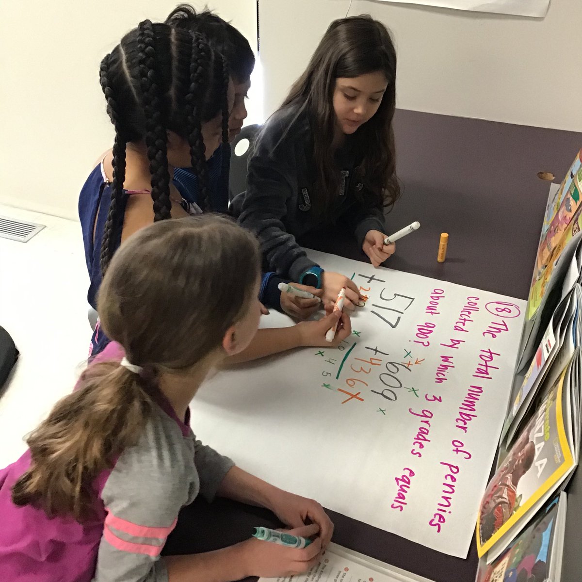 MrsPetersFH's tweet photo. Mathematicians collaborate to solve problems #4CsinAction #WeInspireEACH https://t.co/WqlL3gqtJ6