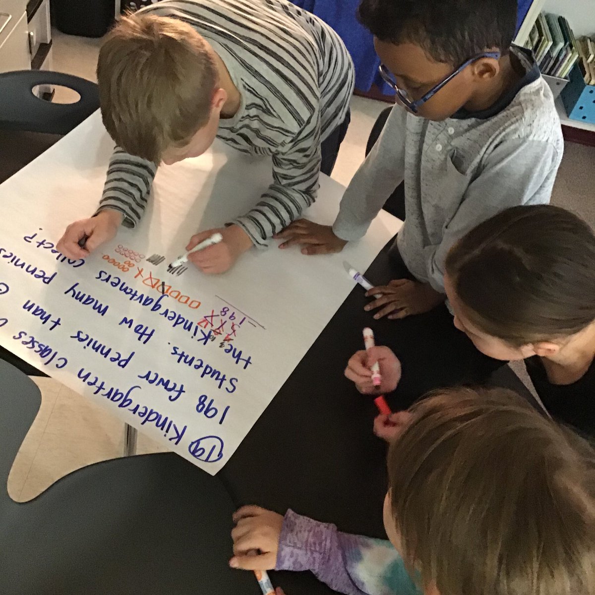 MrsPetersFH's tweet photo. Mathematicians collaborate to solve problems #4CsinAction #WeInspireEACH https://t.co/WqlL3gqtJ6