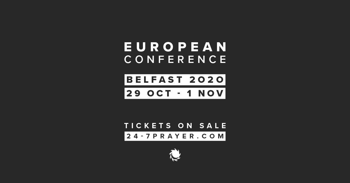 247prayer's tweet photo. Big news! Our 2020 European Conference is in BELFAST!

That's right. We're going back. 

Tickets are at super early bird rates for one month only! 

Book your spot: https://t.co/y0nQ12ehdF

#Belfast20 https://t.co/QgFoSgaCGg