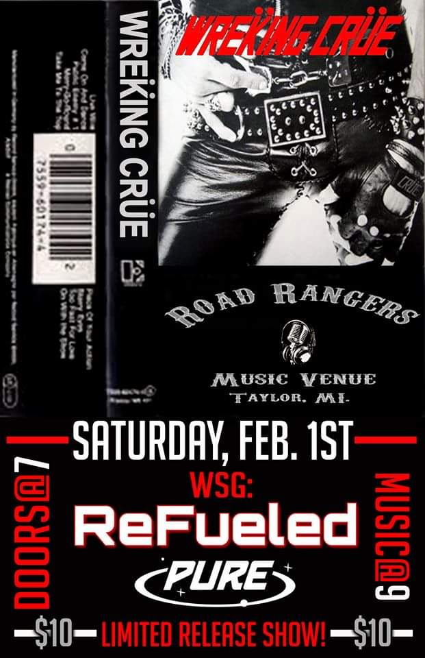 ReFueled_Music's tweet photo. Be sure to catch us at Road Rangers in Taylor on Feb 1st along with @wrekingcrue and Pure, hope to see everyone out !
.
.
.
#GETREFUELED #REFUELEDNATION #REFUELEDTV #PhuckSuicide #PhuckAddiction #PhuckPTSD #PhuckAnxiety https://t.co/IfKnG56lsn
