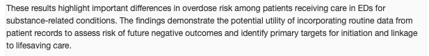 AliRaja_MD's tweet photo. Predictors of #OverdoseDeath Among High-Risk #EmergencyDepartment Patients w/ Substance-Related Encounters: A Data Linkage Cohort Study
@NoaKrawczyk et al @pophealthNYC @nyulangone
et al
https://t.co/PmEw0ZNeew
@AnnalsofEM https://t.co/oHmkqOsb96