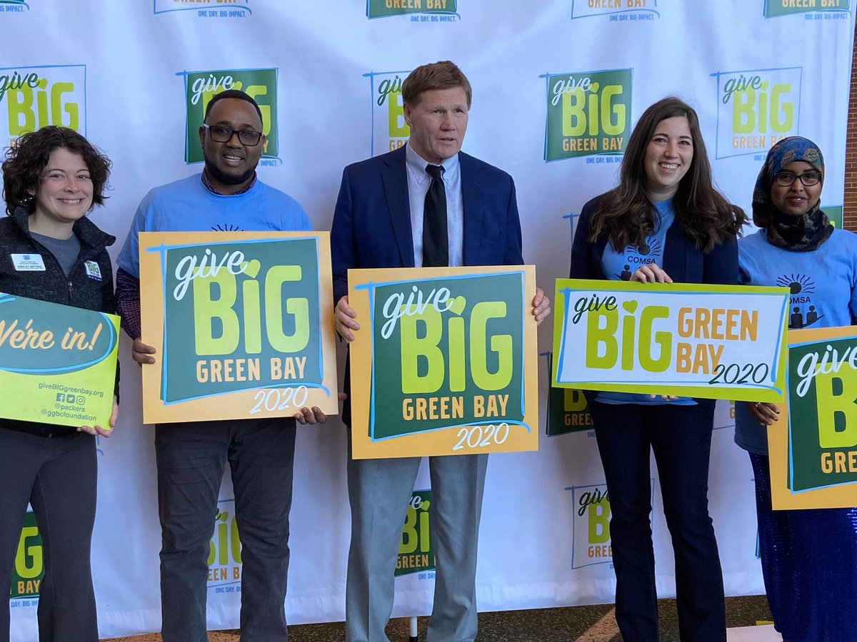 We're thrilled to be a part of #GiveBIGgreenbay February 18-19. Check it out next month as 40 nonprofits partner with the Greater Green Bay Community Foundation and Packers Give Back organization.