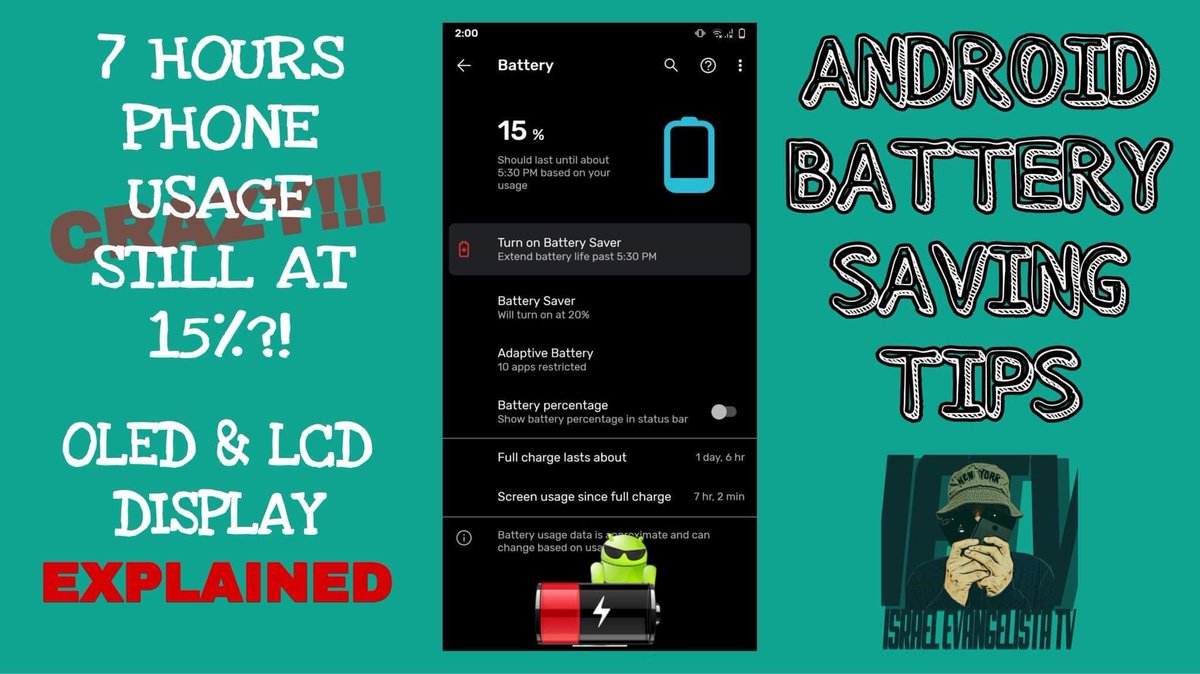 IETVOFFICIAL's tweet photo. Android battery saving tips | Hidden functions on Android Batteries - https://t.co/HhPhSxWPrk
Para sa mga naka android dyan i maximize na natin yung capability ng battery mo! Ano pang hinihintay mo? Panoorin mo na to!
#AndroidBatterySaving #IsraelEvangelistaTV https://t.co/x1bxjf8BH0