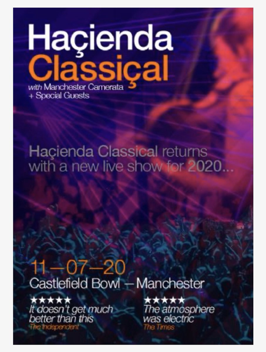 ChildLine_Ball's tweet photo. We’ve just been donated 2 tickets for Hacienda Classical with @MancCamerata live at Castlefield Bowl on 11th July. This will be teamed up with a dining experience &amp; overnight in Manchester for the lucky winner! #silentauction #glamourofmanchester #childlineball @MidlandMCR 💚🎉💃🏻 https://t.co/tK9aYtMtoJ