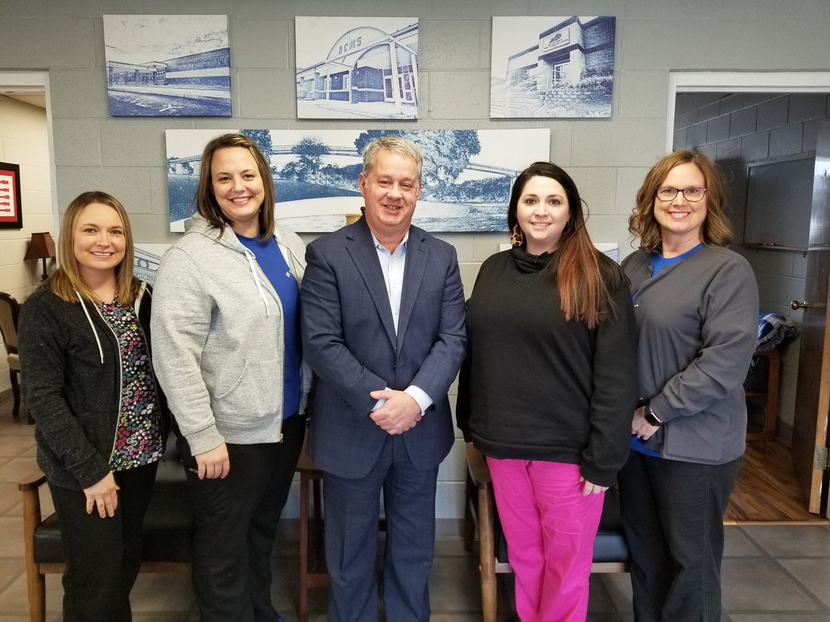 SuptScottHoward's tweet photo. Very proud of our four registered nurses!  They are officially Butler County School employees now! https://t.co/2Mx9EFKYU3