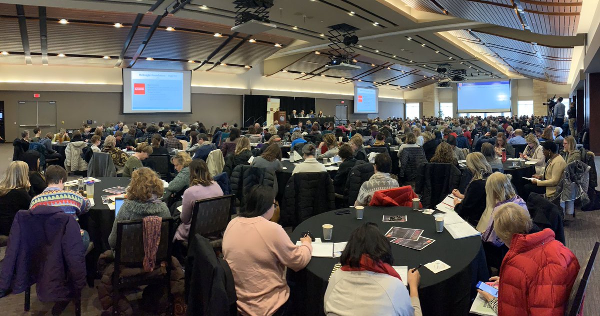 MNnonprofits's tweet photo. Question: What has 700 legs, a curious spirit, and drinks gallons of coffee? Answer: A room full of 350 fundraisers with awe-inspiring attention spans. #MNFound20 https://t.co/oCCL0utAMb
