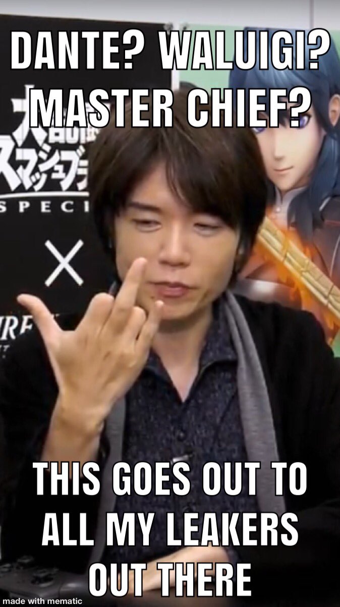 level857's tweet photo. Lmao! I had to! #SmashBros #Byleth #SmashDirect #dante #Sakurai #dlc5 #dlcpack2 https://t.co/9MB8LRewPp