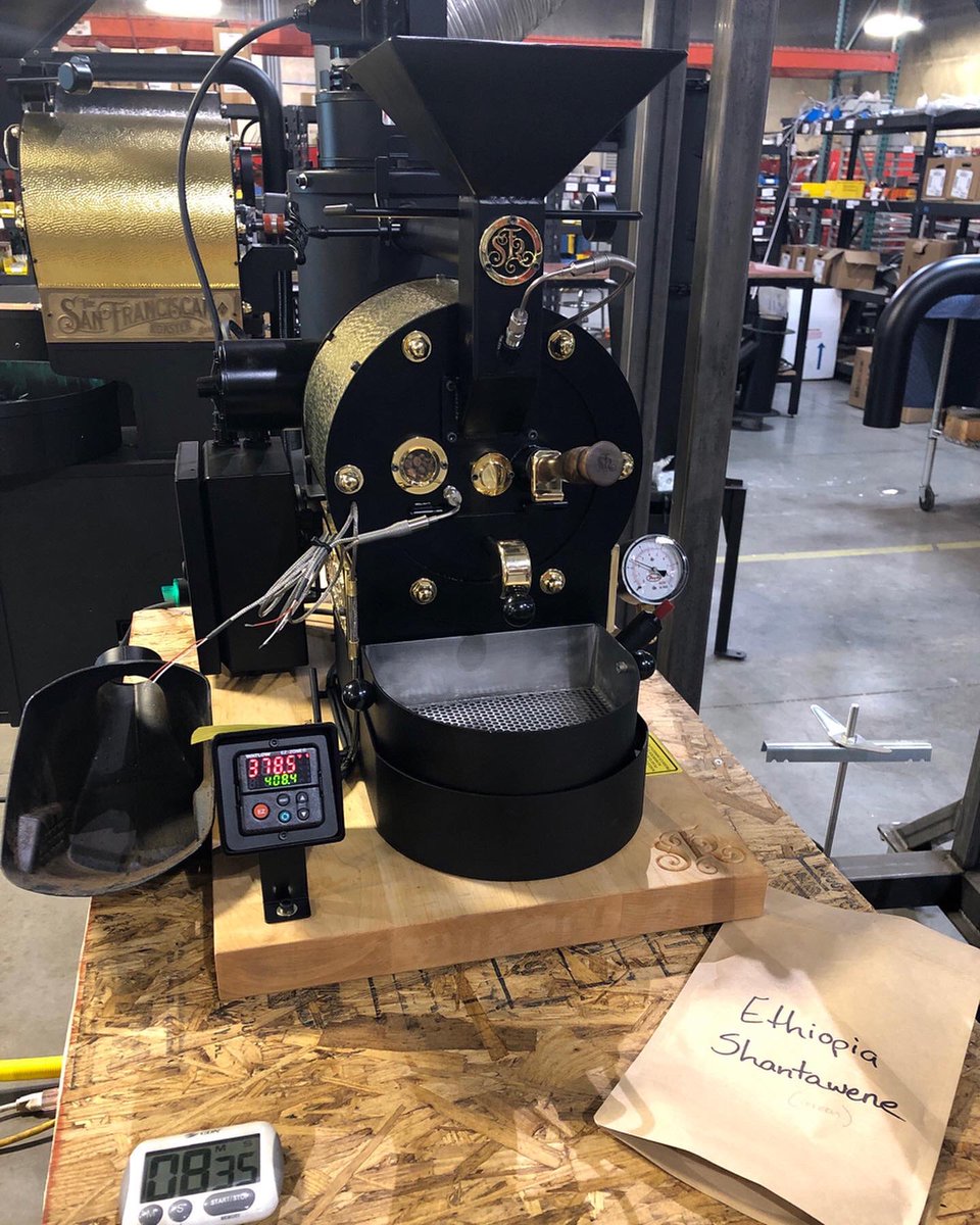 SanFranRoaster's tweet photo. Testing roasters for the the upcoming @roastmagazine and @buckmancoffeefactory Roast Summit. See you next week in Portland, OR.
#sanfranroaster #sanfranciscanroaster #roastmagazine #buckman #buckmancoffeefactory #roastersguild #roast #roastingcoffee #roastsummit #roastsummit2020 https://t.co/8I5a4snijt