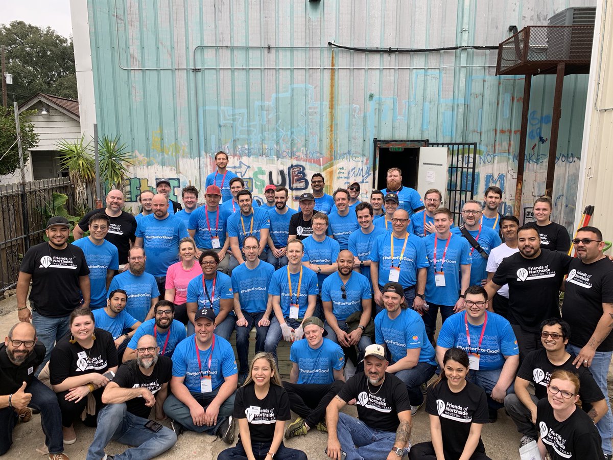 Thank you @TwitterForGood and <a href="/VolunteerHou/">Volunteer Houston</a> ! The Northside patio project was a huge success. #OneTeam #TwitterforGood #AttackPoverty