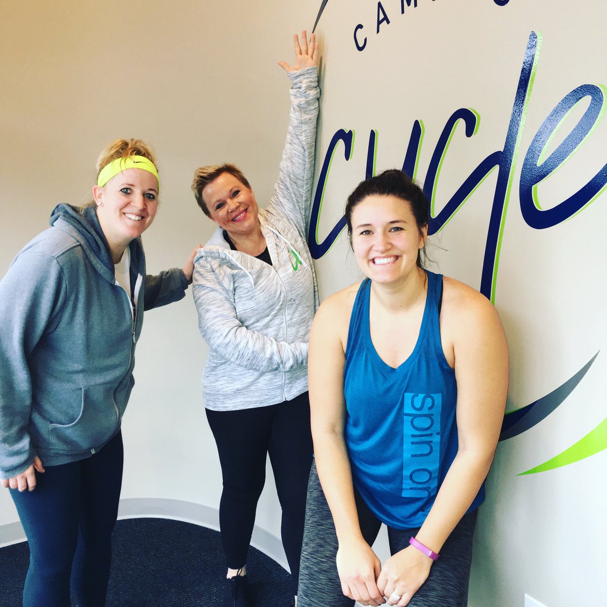 LyndseyFennelly's tweet photo. We decided to open @ridecampuscycle Jan 16 because I knew @sportsiren would be in town for a @CycloneMBB game.
And then it happened! So grateful for her Day 1 magic & positive vibes in our studio! #welcomebackanytime https://t.co/BZ4k78qg11