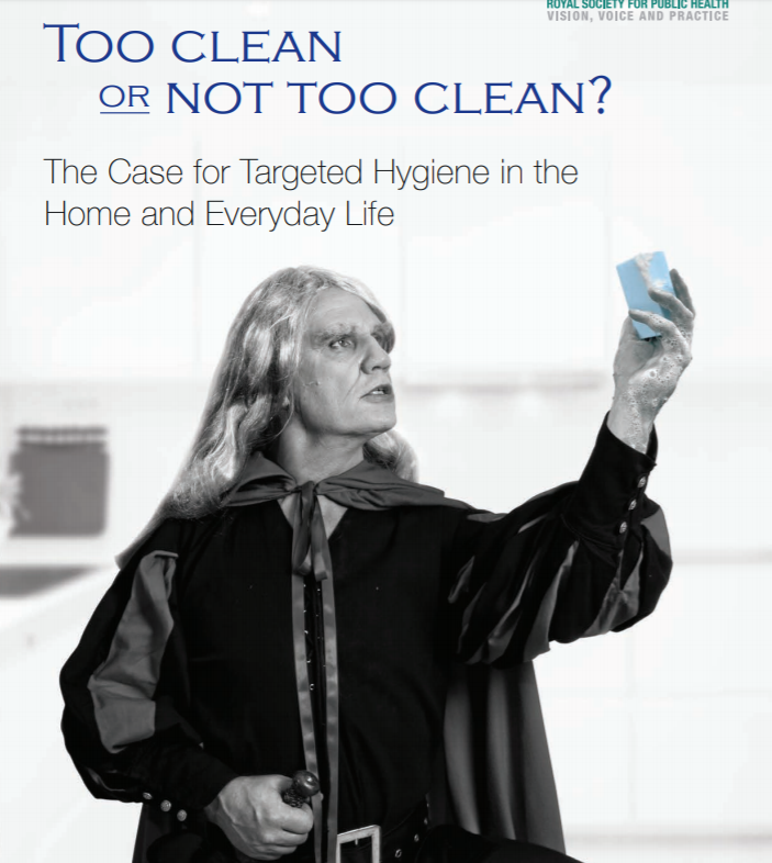 ellenejudson's tweet photo. My nomination for best report cover, well, ever: this Hamlet/Lady Macbeth mash-up in service of myth-busting public beliefs about hygiene https://t.co/u4jdRLaryq https://t.co/Hw6DNVkb7k