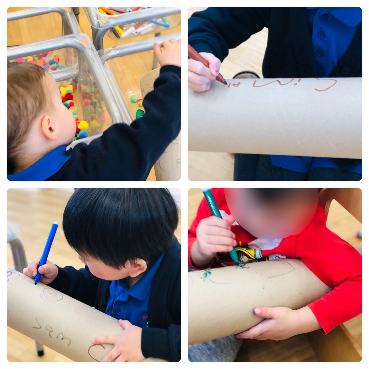 Curved surfaces provide an effective challenge for busy mark making hands. 👏👏👏