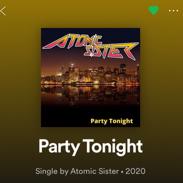 AtomicSister's tweet photo. Our single ‘Party Tonight’ is now avail on Spotify, Deezer, Google Play, YouTube, iTunes and Apple Music!
#getatomic #atomicsister #partymetal #hairmetal #glamrock https://t.co/V6ZHT3kHGY