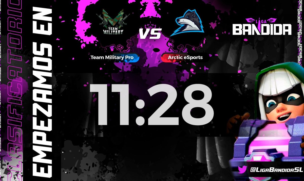 Tenemos 0 pruebas pero 0 dudas de que se viene un P A R T I D A Z O

⏰En 10 minutos se decide todo, tienes que estar ahí 🤝

<a href="/ArcticUprise/">Team Arctic</a> 🆚 <a href="/TeamMilitaryGG/">TeamMilitarygg</a>

twitch.tv/ligabandidasl

¿Alguno ha adivinado que es lo que ha aparecido en medio del directo? 👀

#LB💜
