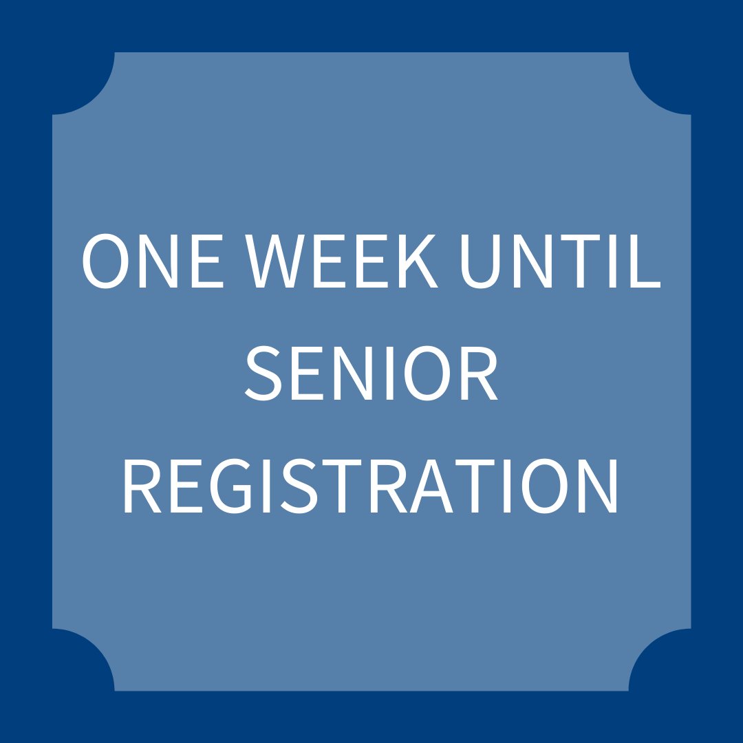 UToledoAdvising's tweet image. Seniors can register for classes on Wednesday, March 25, 2020. If you have 90 or more earned credit hours, you count as a senior. Make sure to meet with your academic advisor to schedule the correct classes!