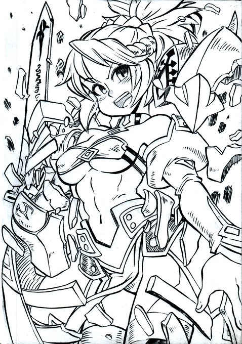 Here's a WIP commission of Mordred from Fate: GO #FateGO #Mordred 