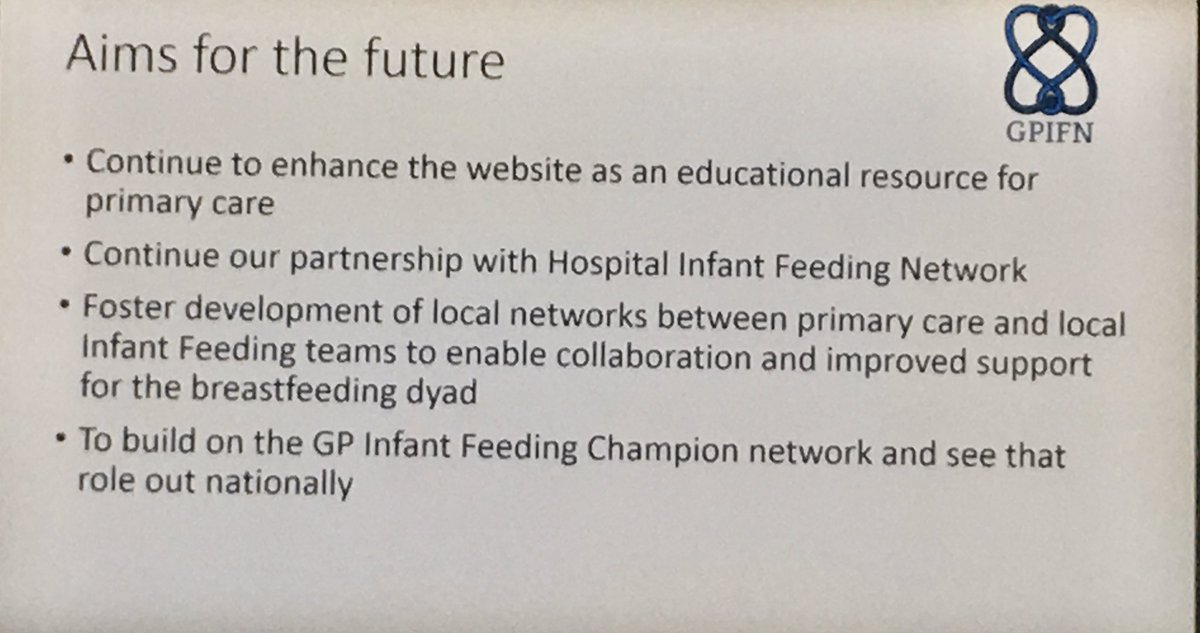 GP_IFN's tweet photo. Our #GPIFN Aims for the future discussed by Dr Terri Lovis at @wbtiuk #DoctorsAndBreastfeeding #WBTi2020 https://t.co/apMWGU9GK7