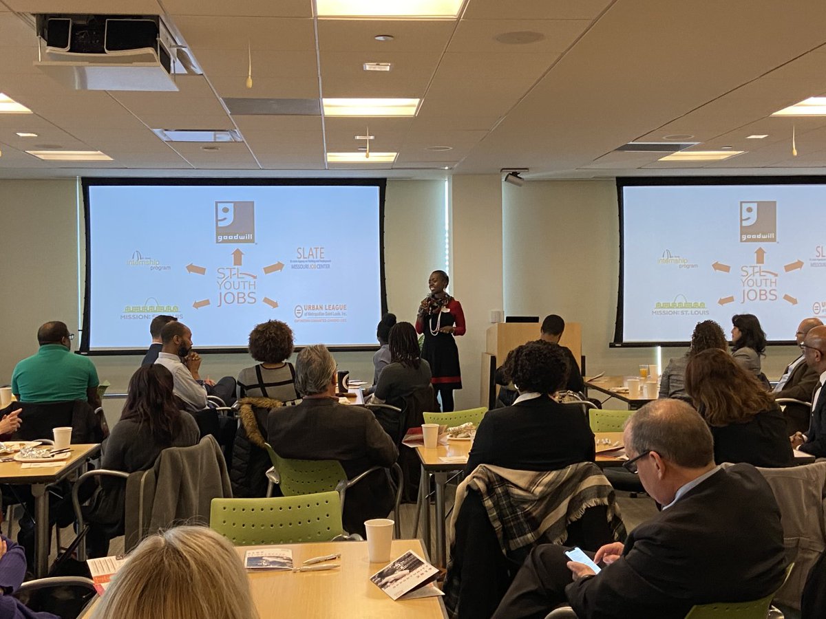 StlYouthJobs's tweet photo. Thank you Pamela McLucas from @inhabitstl for speaking about the importance of being an employer partner with @stlyouthjobs and the benefits of mentoring and hiring youth. #futureSTL #hireyouth #mentoryouth #stlyouthjobs https://t.co/WLQXhdwbCb