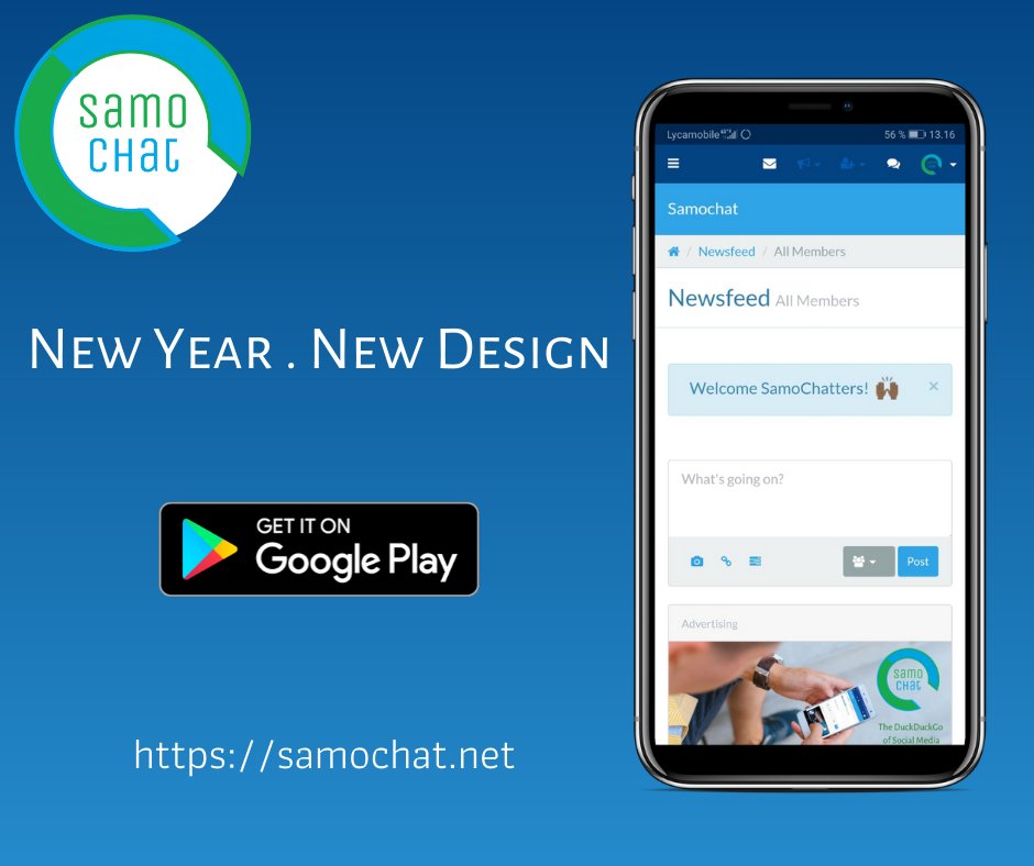 AbdirahiimYa's tweet photo. Entering 2020 like a boss! 👊🏾

Går ind i 2020 som en boss! 👊🏾

#newdesign #nytdesign #privacy #privatliv #app #tech #new #startup #SamoChat #Samsoft https://t.co/HAyhrR9VQH
