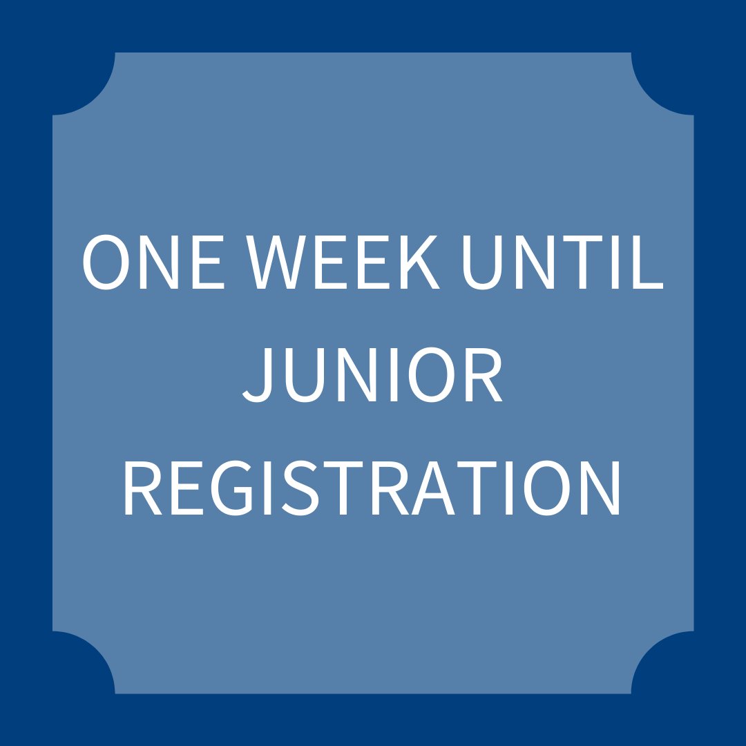 UToledoAdvising's tweet photo. Juniors can register for classes on Tuesday, March 31, 2020. If you have between 60 - 89 earned credit hours, you count as a junior. Make sure to meet with your academic advisor to schedule the correct classes! https://t.co/qrWfN7sRNj