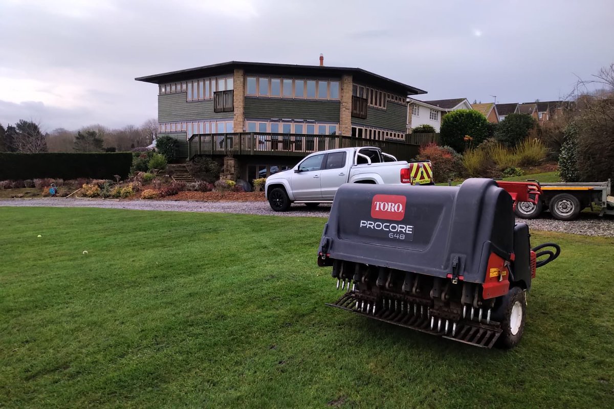 cc_golfscapes's tweet photo. Great to get the Pro Core out today between showers! Always ready to go out and put some holes in your turf wether sports or domestic, send us a message for competitive rates #toroprocore https://t.co/ptmgQRtYKW