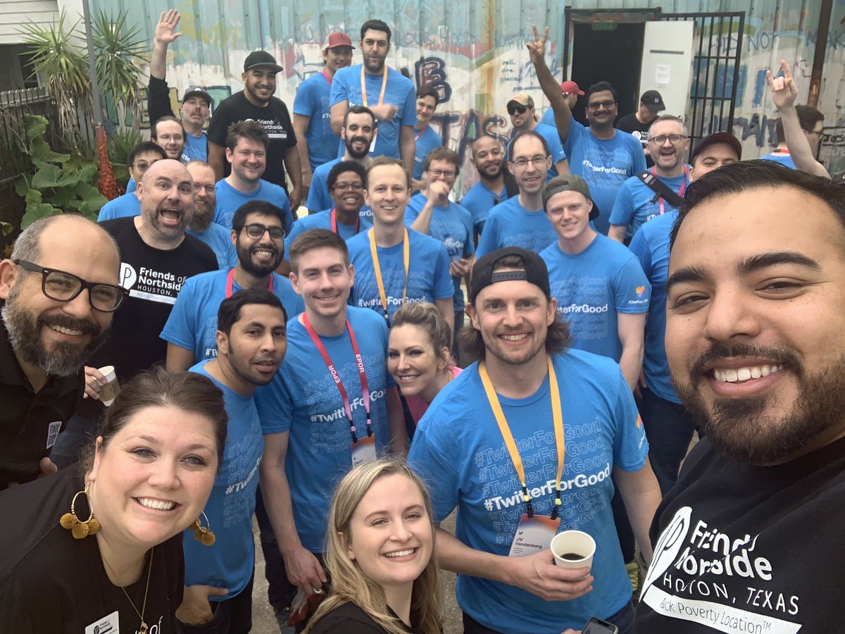AttackPoverty's tweet photo. Thank you @Twitter and @VolunteerHou for the support. These Tweeps did a great job building a new patio space for Northside! #TwitterForGood #OneTeam2020 #AttackPoverty https://t.co/8uzQz0rVfb