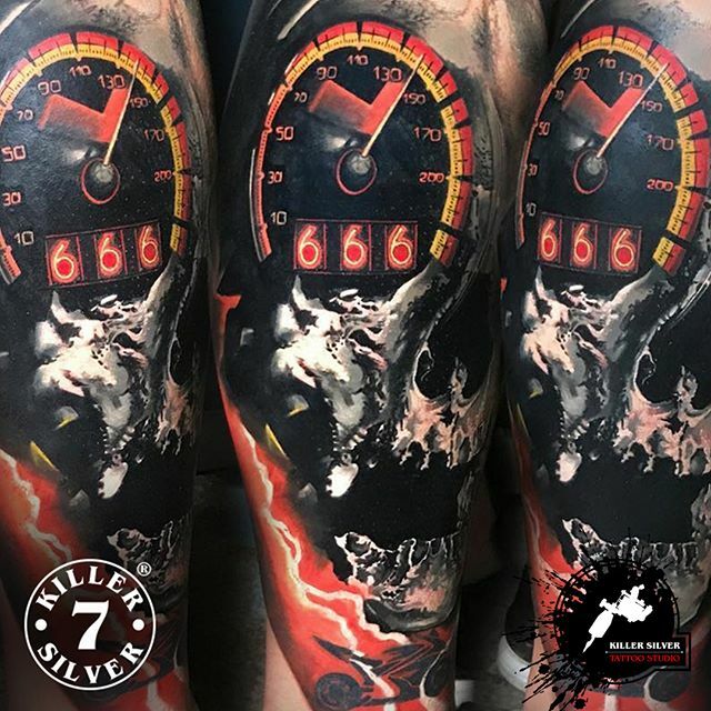 Speedometer tattoo ideas photos