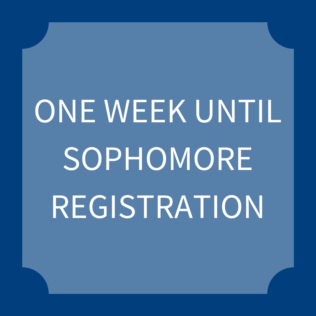 UToledoAdvising's tweet photo. Sophomores can register for classes on Monday, April 6, 2020. If you have between 30 - 59 earned credit hours, you count as a sophomore. Make sure to meet with your academic advisor to schedule the correct classes! https://t.co/ZyUW2KppVl
