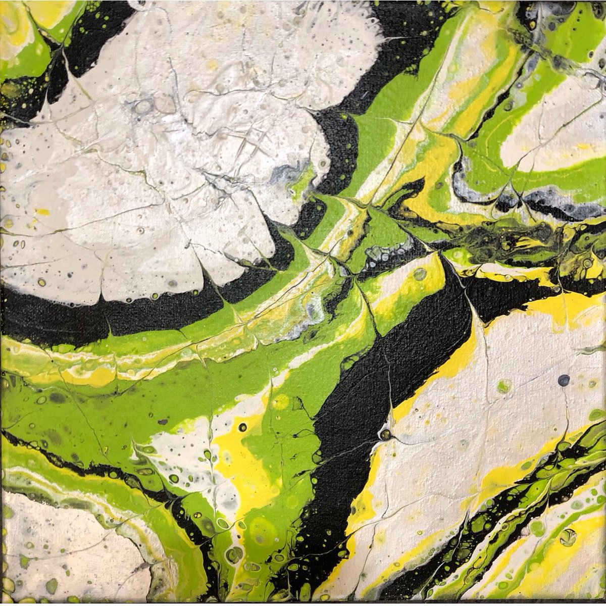 annbentonart's tweet photo. SOLDββConfidence Builderβ a 12βx12β fluid art piece. Thank you sweet stranger for buying my baby. (Yes, they are ALL my babies.). #annbentonart #annbentonyeager #thomashartbentonfamily #millworks #studio103 #midtownharrisburg #art #abstractart #abstraction #abstractpainting https://t.co/5bhnEH9M0i