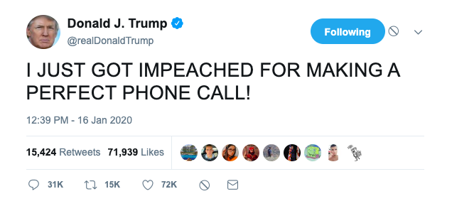 AynRandPaulRyan's tweet photo. @realDonaldTrump Bitch, please.

You were impeached last year for high crimes and misdemeanors.

Try to keep up.

#trumpknew #Theyallknew #impeachmenttrial https://t.co/dU9tUa3qsI