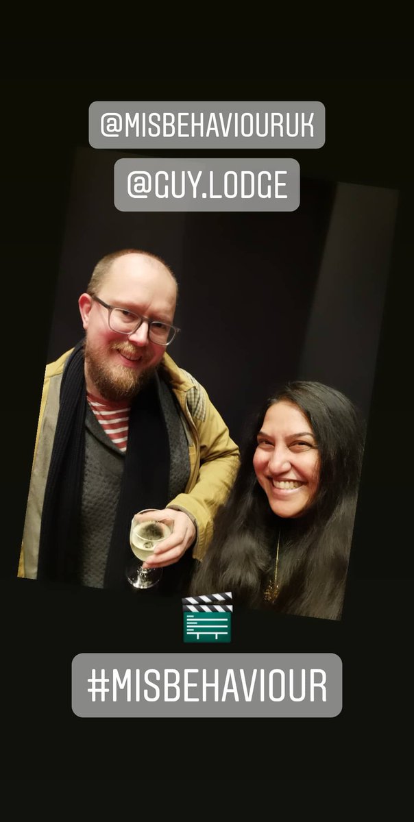 AshantiOmkar's tweet photo. Good misbehaving with @GuyLodge  in #Soho 🎬🥂 @MisbehaviourUK #misbehaviour ✊🏽 #outinmarch https://t.co/hggN3VsDoy