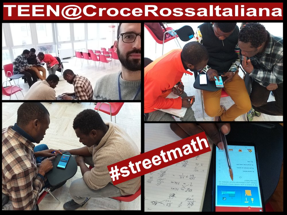 dbrunetto's tweet photo. Domenico Brunetto
"questa app è creativa" - è il commento di uno dei ragazzi che oggi ha provato #streetmath la app di #teenproject #polisocial @polimi. Oggi presso la @crocerossa
-Milano abbiamo fatto #matematica in modo innovativo e vivo! @PokPolimi https://t.co/OGMUebgJ1p